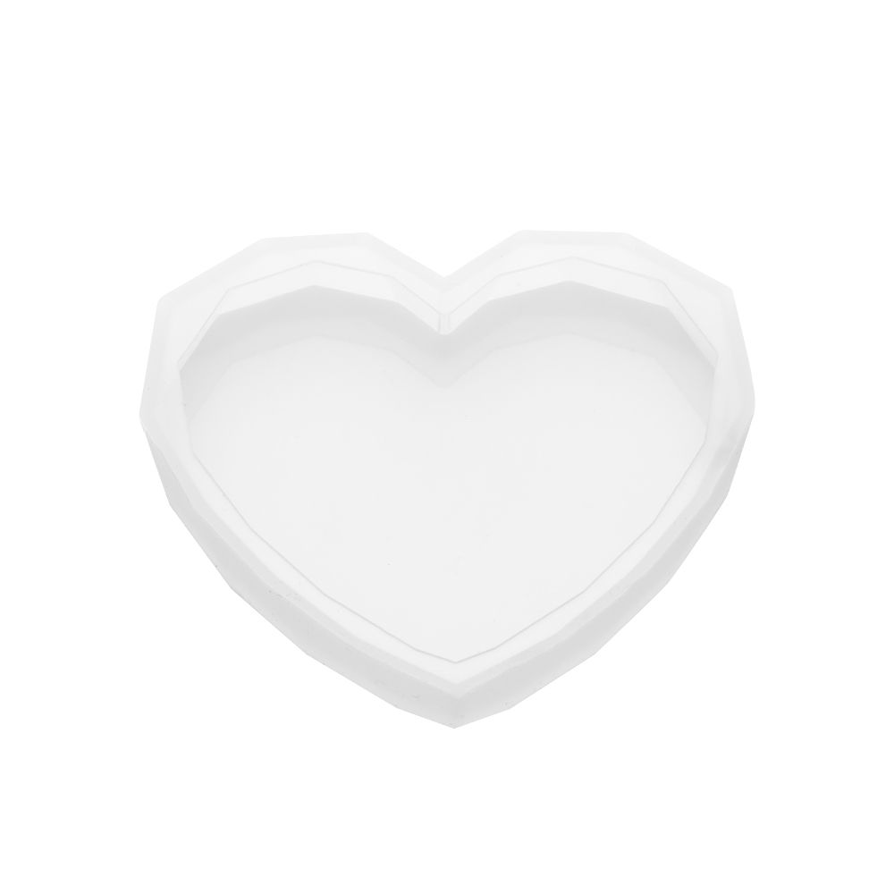 Transparent Fluid Arts Round Petri Dish Silicone Mold Round Coaster Epoxy Resin Art Supplies Make Your Own Coaster Resin Molds: Heart-8x6cm