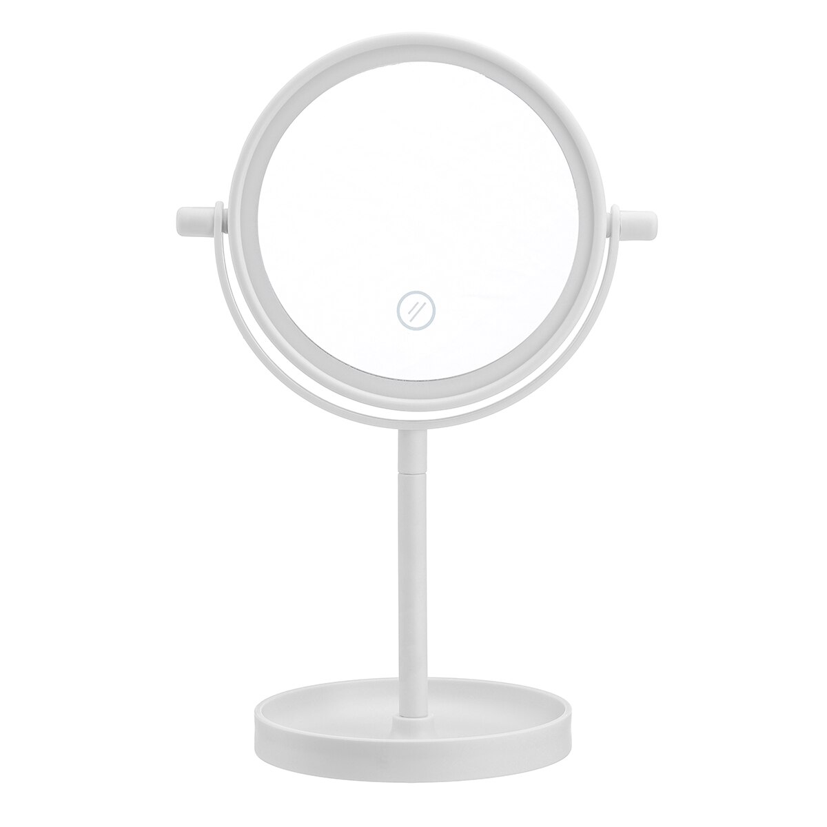 Portable 360 ° Rotatif Miroirs De Maquillage Vanité Lampe de Table D'écran Tactile de Miroir De Maquillage Beauté Remplir Lumière Visage Miroirs Avec LUMIÈRE LED
