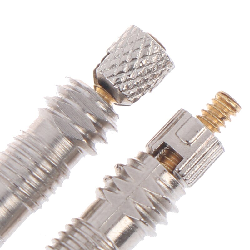 2 Stuks Zilver Fiets Ventiel Stem Presta Stijl Ventiel Kern Voor Tubeless Racefiets Mtb Bike Fren Voor fiets Mtb/Racefiets