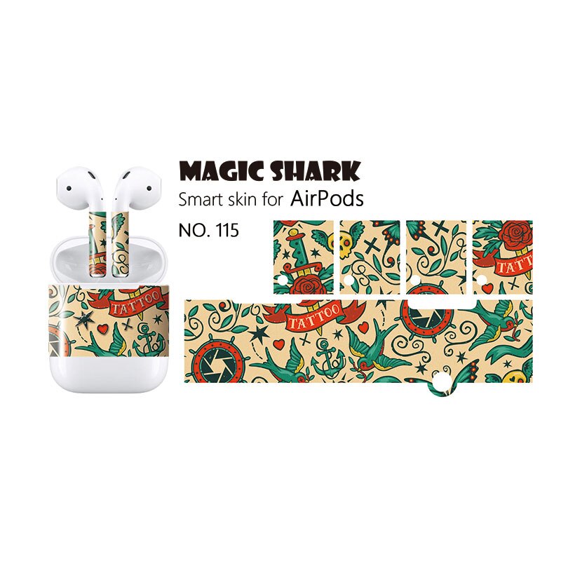 Magic Shark Personalize And Dramatically Change The Look Of Your For Apple Airpods Skin Sticker Easy To Install Stalk Skin Over: 115