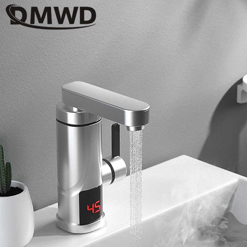 DMWD 3300W Household Electric Instant Heating Faucet Tankless water quickly heating tap Quick-heat Tap Water Heater LED display