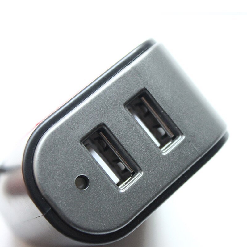 Auton usb laturin liitäntä portti usb voiture auto tupakansytyttimen jakajan liitäntä yksikierros 2- -reikäinen kaksois-usb-liitäntä