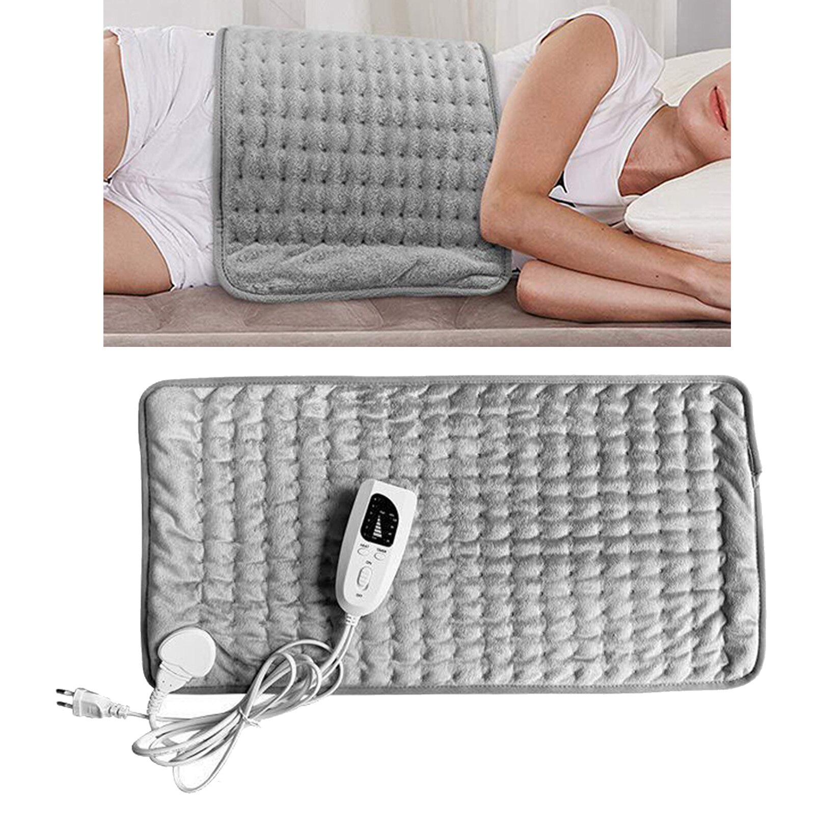 Large Electric Heat Pad Mat Therapy Back Pain Relief 6 Temperature Setting Winter Warmer Heating Pad