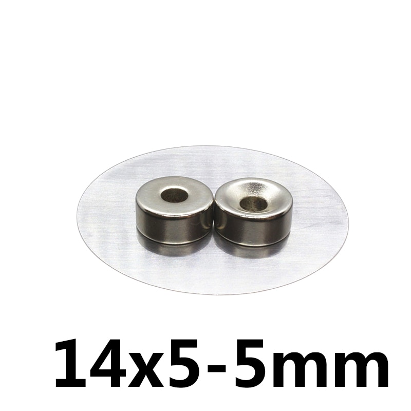 10/20/50 Pcs Diameter Magneet 14X5Mm Gat 5Mm Kleine Ronde Verzonken Magneten 14*5-5Mm