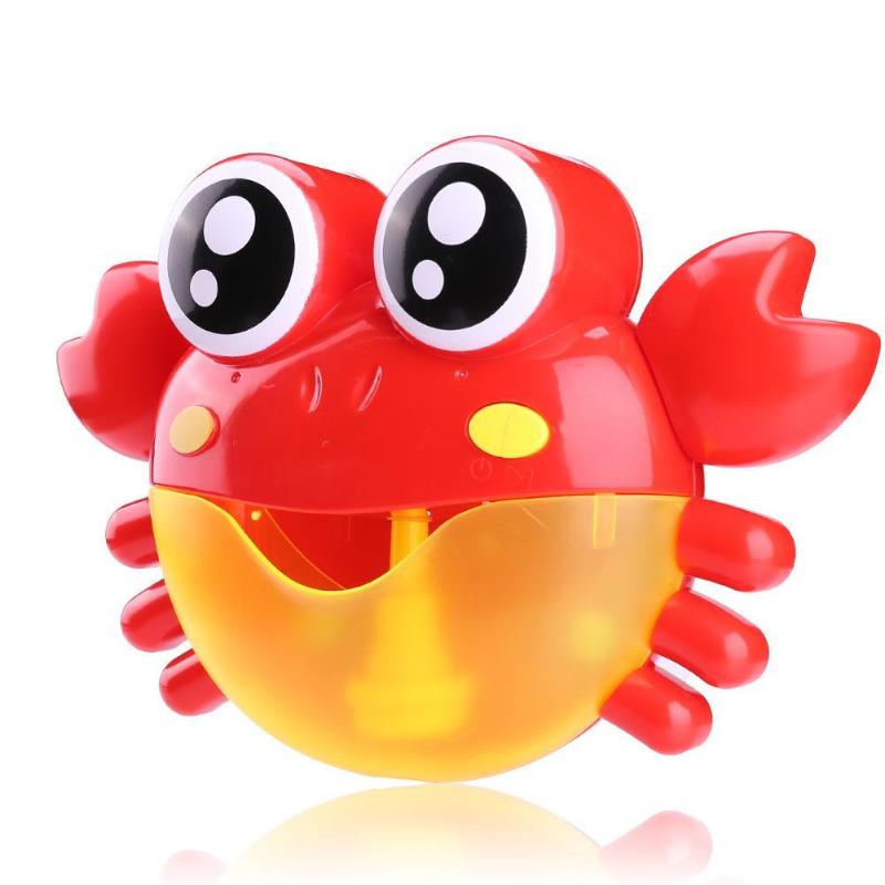 Boble maskine let elektrisk legetøj lave boble krabber sjov musik bad pool baby børn udendørs svømning badekar sæbe maskine legetøj: 01