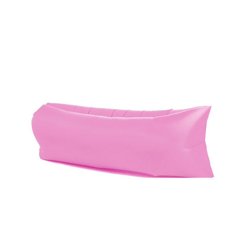 Camping Outdoor Inflatable Sofa Beach Lazy Inflatable Sofa Sleeping Bag Inflatable Bed Fast Folding Air Sofa for Adults: pink