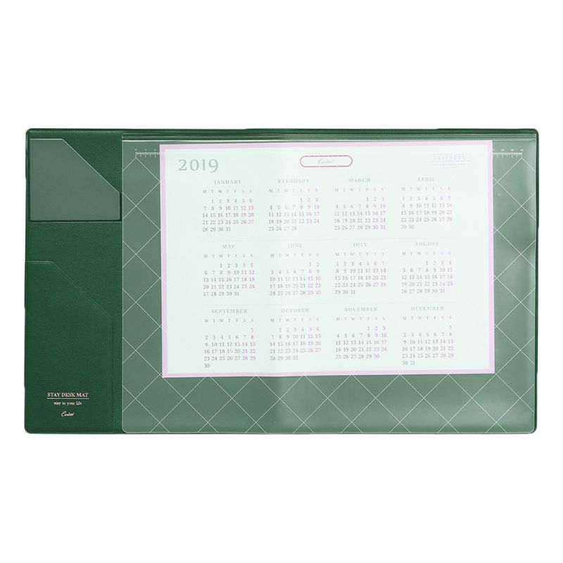 Multifunction Mouse Desk Pad Mat Office Waterproof Non Slip Computer Table Accessories: green