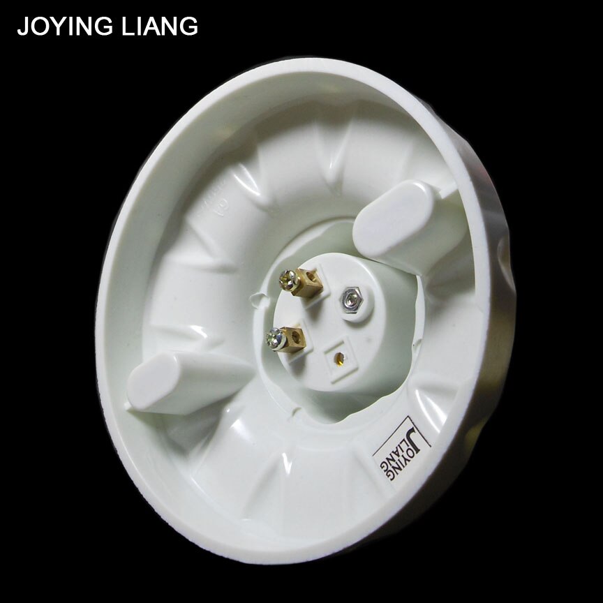 JOYING LIANG 250V 6A E27 Screw Lamp Holder White Big 105mm Round Bottom 55mm Height Thick Lamp Bases Lights Holder