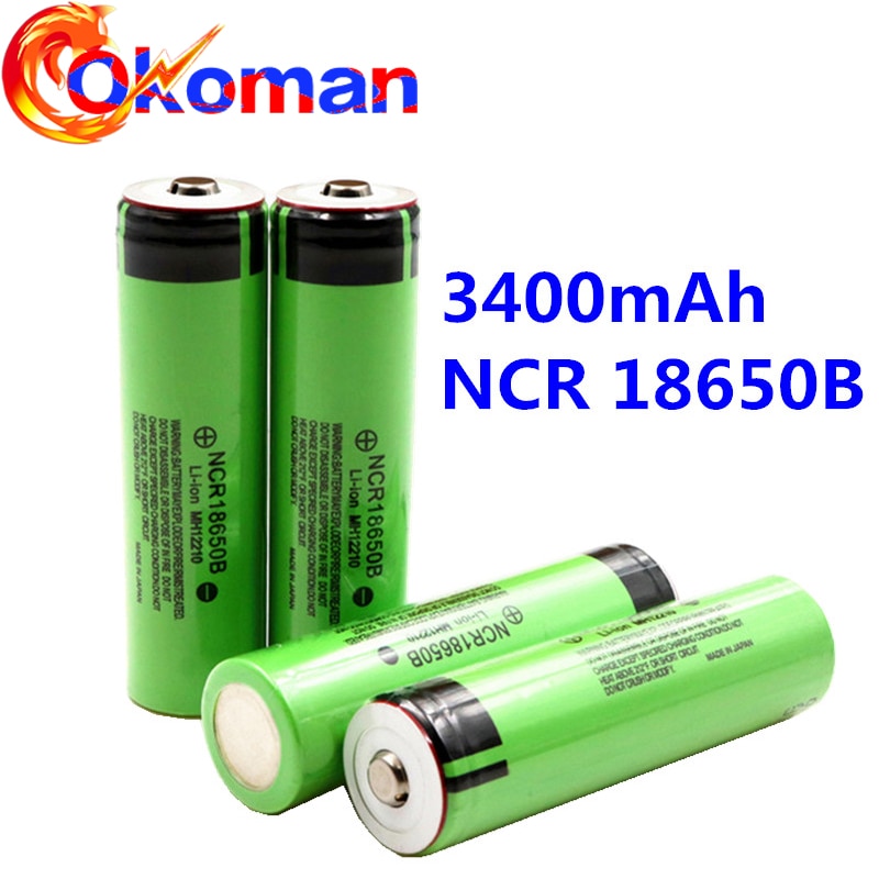 100% 18650 Batterij 3400 Mah 3.7 V Lithium Batterij Voor NCR18650B 3400 Mah Geschikt Voor Zaklamp Batterij
