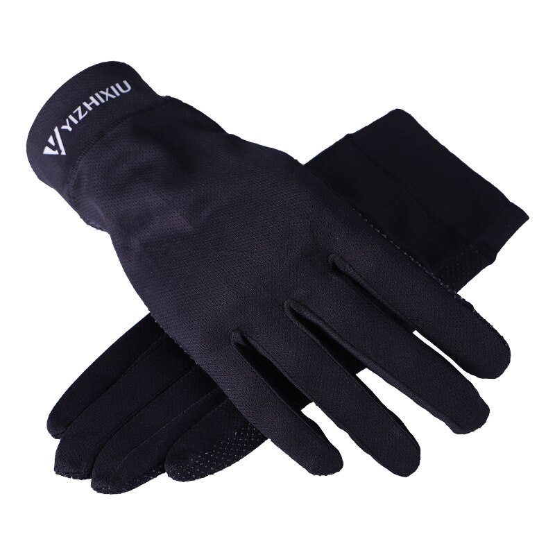 ¡Novedad de ! Guantes de conducir para mujer, Guantes antideslizantes de poliéster con pantalla táctil UV, Guantes transpirables para mujer: Black
