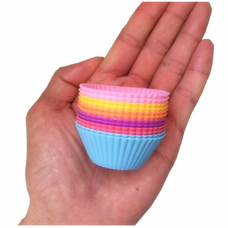 6 kpl silikoni kakkumuotti muffinssi cupcake uunivuoka vuoka jälkiruoan leivontaan koristelu työkalut leivonnaiset keittiö ruokabaari