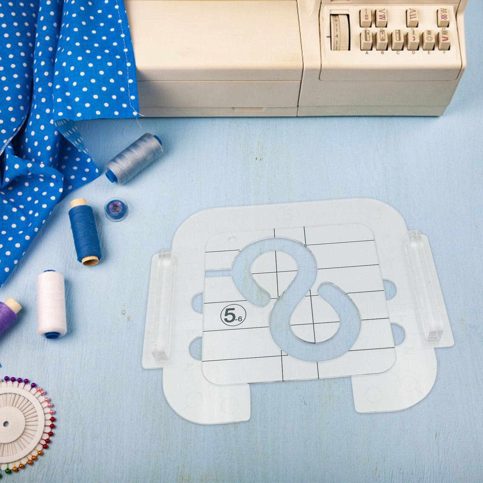 25# Free Motion Quilting Template Series With Quilting Frame For Domestic Sewing Machine Ruler Household Sewing Accessory