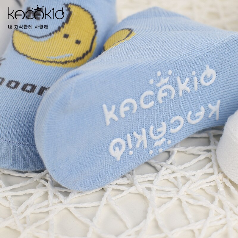 KACA chico NIÑOS Calcetines nube sol patrón de Luna bebé chico calcetines DE NIÑOS Calcetines de algodón Anti-slip bebé calcetines para niños y bebés ka1242