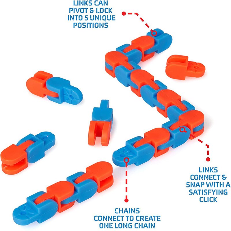 Metall Puzzle Kette Zappeln Spielzeug Dekompression Schiene Kette Zappeln Spielzeug betonen Entlasten ADHS oben Rätsel Hand Spinner Sensorischen Spielzeug Neue