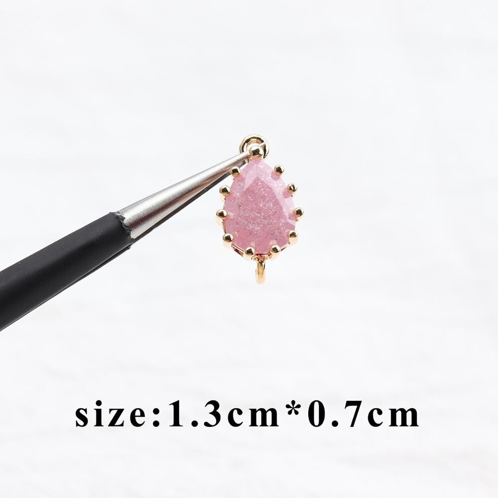 GUFEATHER M620,jewelry accessories,18k gold plated,0.3 microns,diy zircon pendant,jump ring,diy earring,jewelry making,10pcs/lot