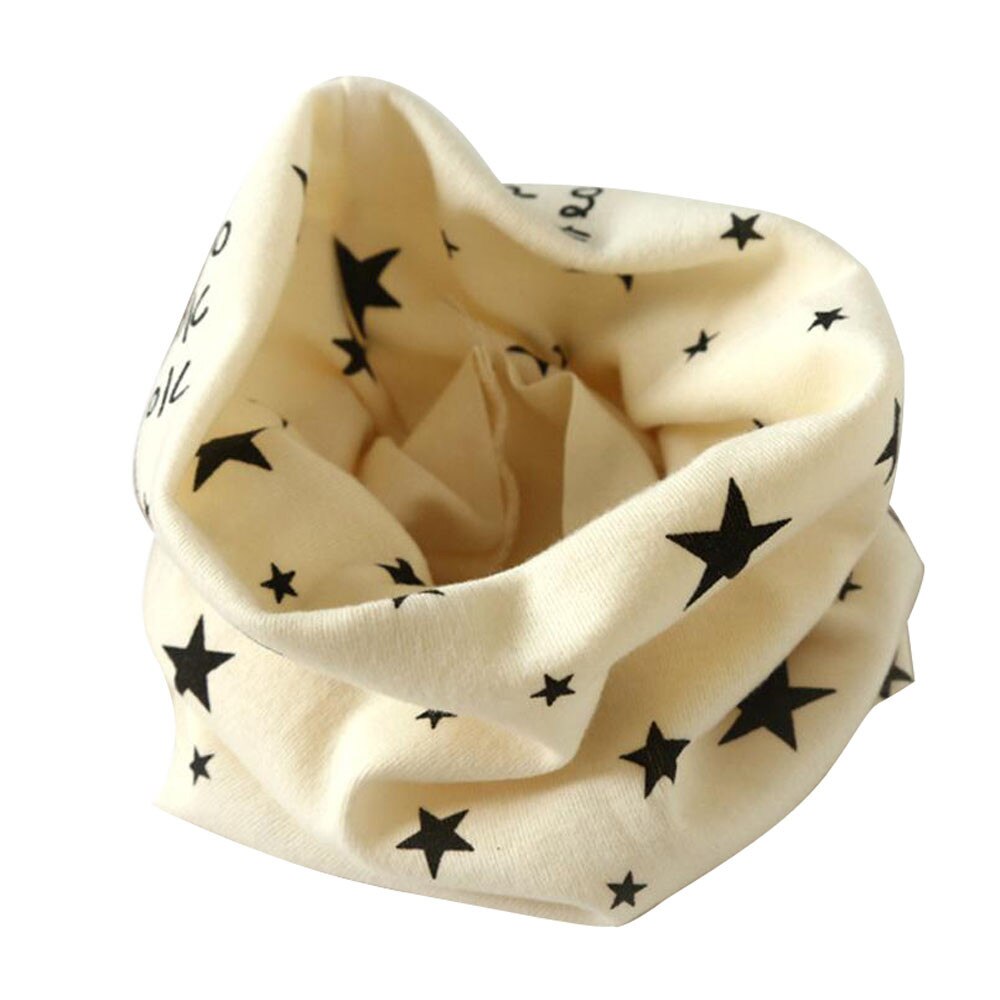 Bufandas de cuello redondo para bebés, bufanda de algodón de 40x37cm para niños de 2 a 10 años, otoño e invierno,
