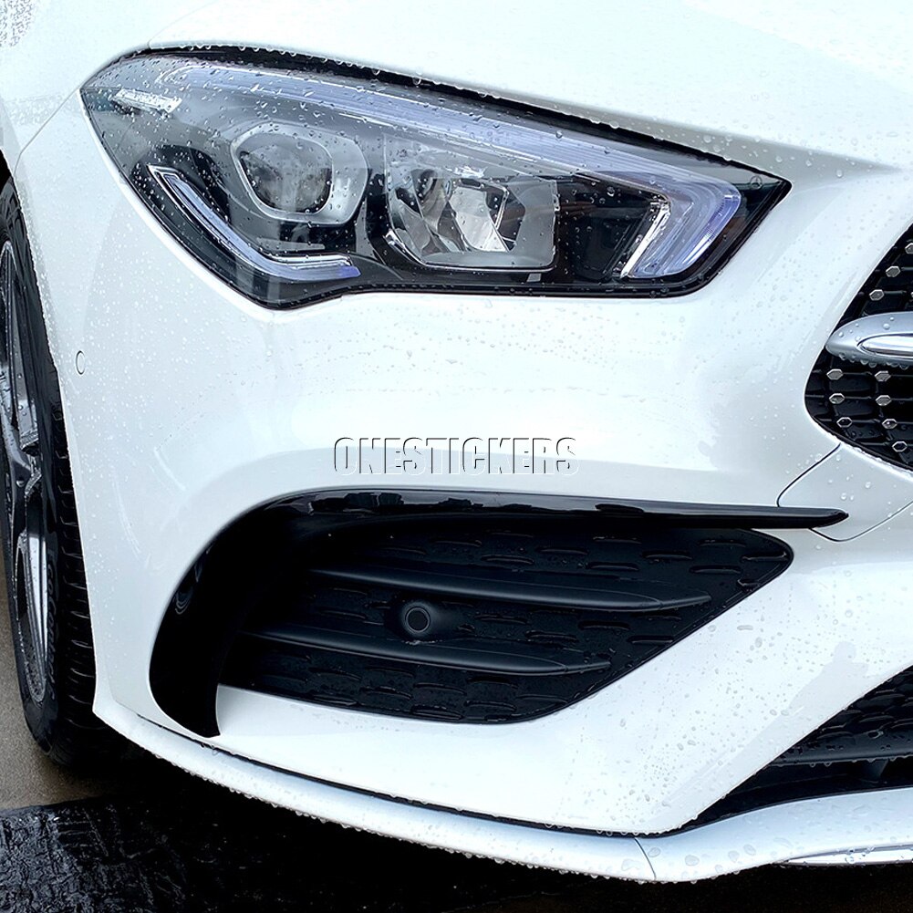 Para Mercedes Benz clase CLA C118 CLA180 200, 220, 250, 260, + Accesorios del coche cuerpo parachoques delantero lámpara de niebla de aire cubierta de moldura de salida