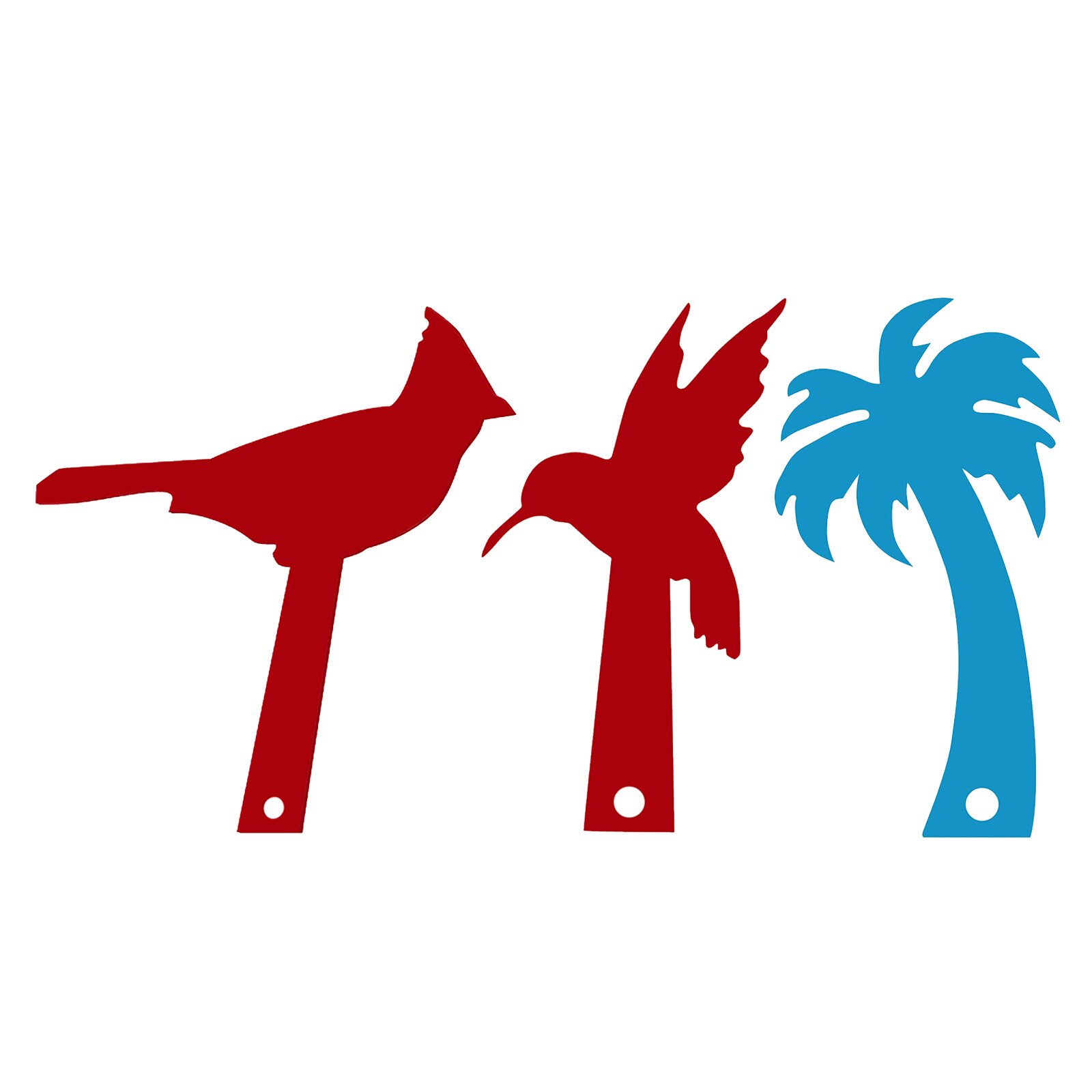 Universal Mailbox Post Box Acrylic Plastic Replacement Flag 1.5cm Hole All Weather