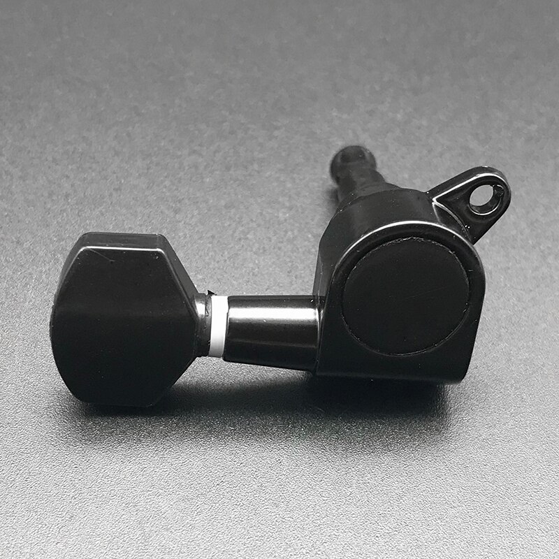 Stemmechanieken voor elektrische akoestische gitaar met vergrendeling, sleutel en sleutel.