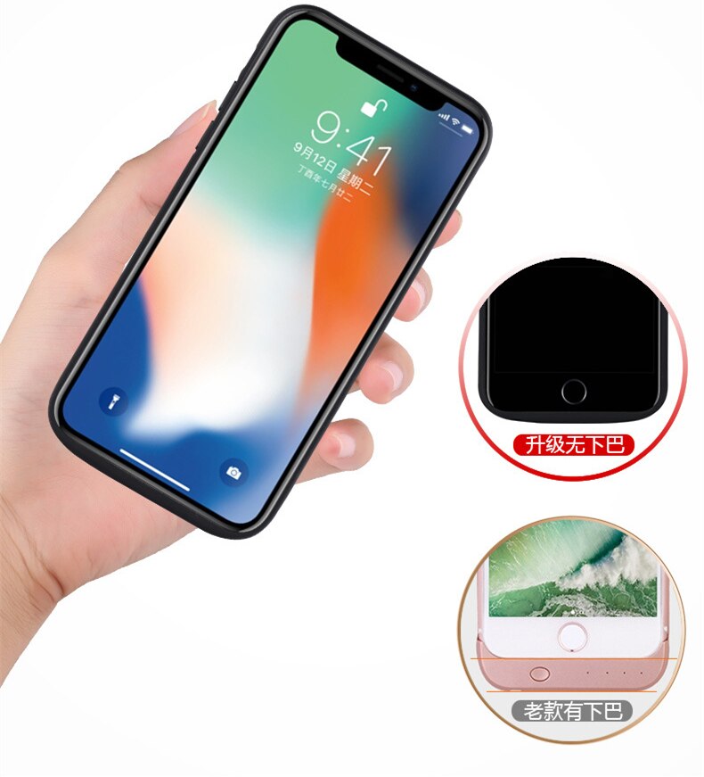10000 Mah For iphone 11 11 Pro 11 Pro Max X XS XR XS Max 6 6S 7 8 Plus Battery Case Charger Case Cover Smart Power Case Bank