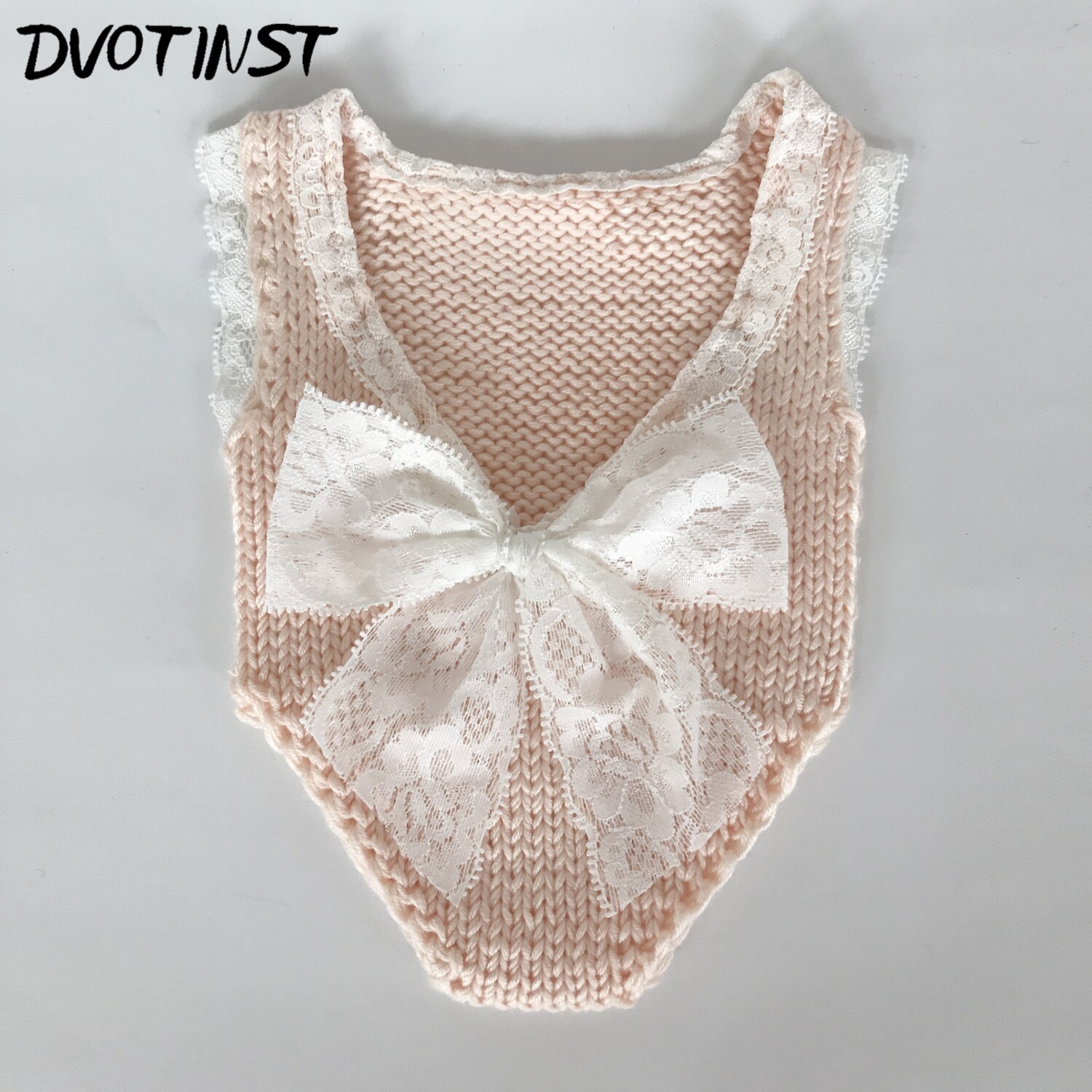Baby Photography Props Crochet Knitted Newborn Lace Bodysuit Clothes Romper Fotografia Accessories Infantil Studio Shoot Photo