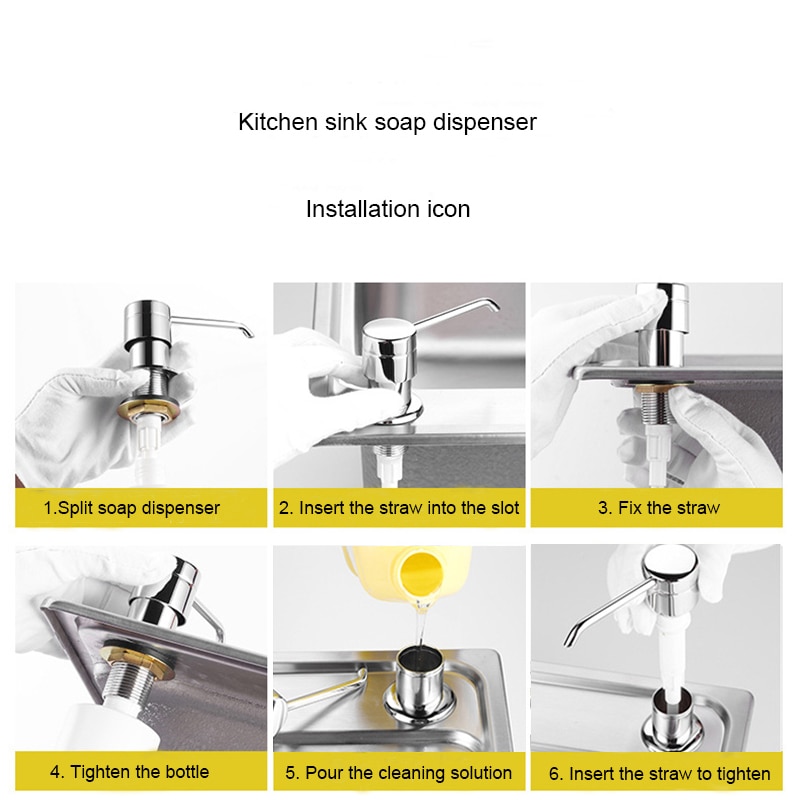 Aanrecht Zeepdispenser Rvs Badkamer Zeepdispenser Handmatig Op Zeepdispenser Keuken Accessoires