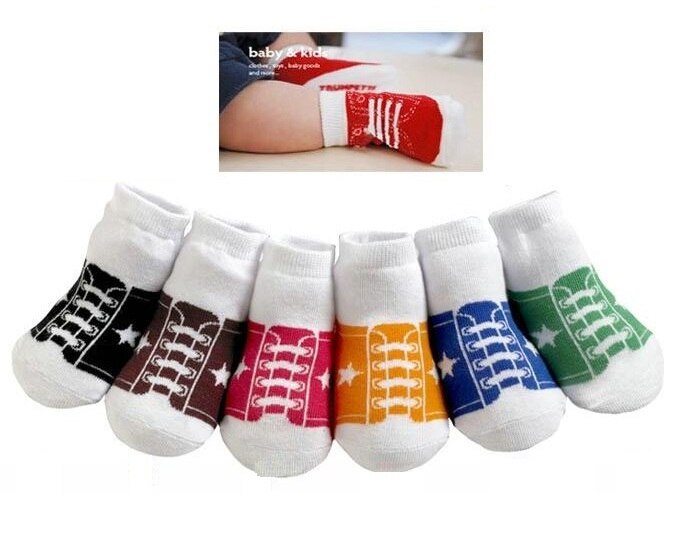 6 Paar Sokken Kinderen Baby Jongens Schoenen Antislip Vloer Schoen Bebe Slippers Casual Katoen Kind Pantufa Korte Sokken: 11