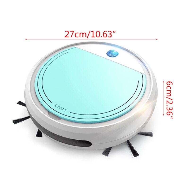 Robot Vacuum Cleaner, Strong Suction Automatic Bot Self Detects Stairs Pet Hair Allergies Friendly Robotic Home Cleaning