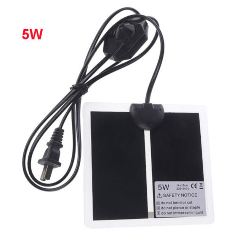 Heat Mat Reptile Brooder Incubator Heating Pad Warm Heater Pet Supply 5W 7W 14W