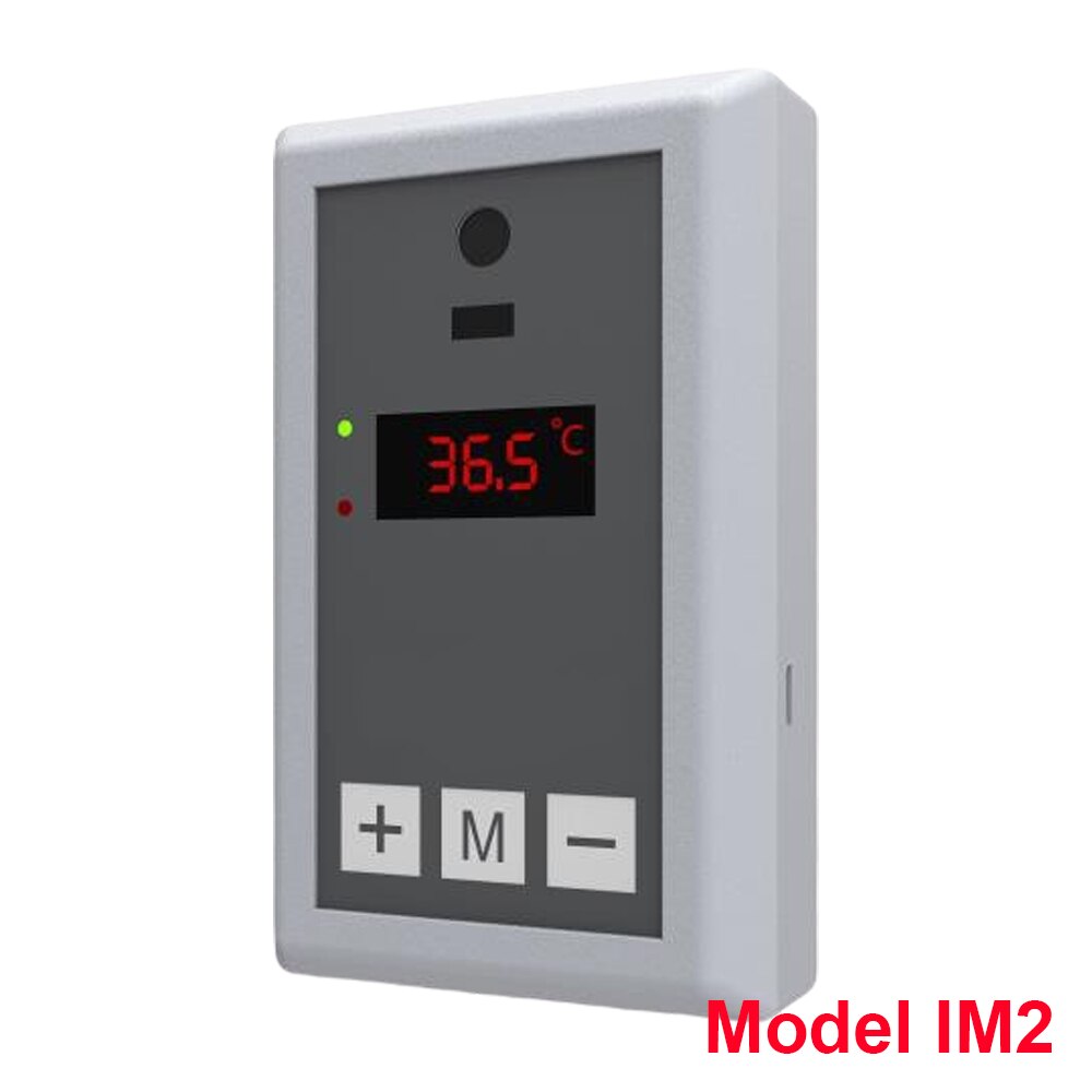 Non-contact Body Temperature Measurement Thermoscanner Fever Dectector Thermal Plam Thermometer with High TEMP Alarm: Model IM2