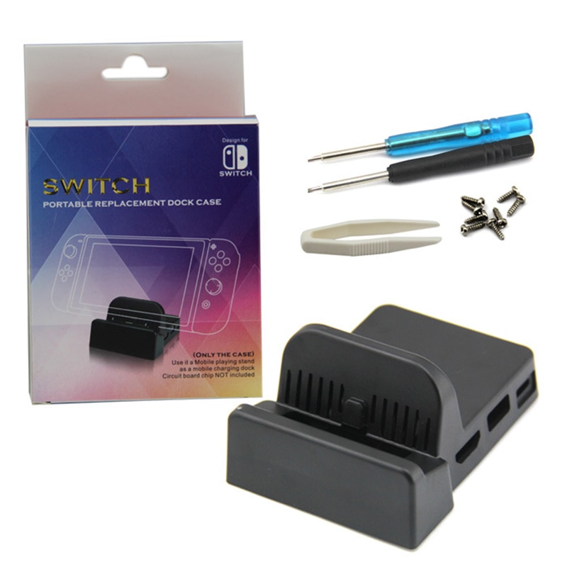 For Switch / Switch Lite NS DOCK Cooling Base TV Base DIY Modified Shell Replacement Charging Dock Stand Shell Docking Station