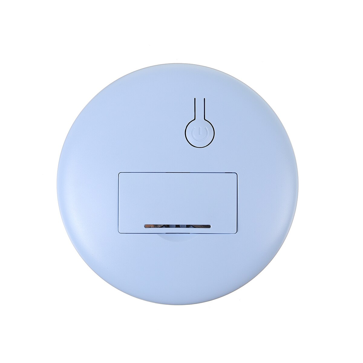 Mini led make-upspiegel, handzaam, opvouwbaar, draagbaar, micro usb-aansluitkabel, oplaadbare cosmetische spiegel, 12 led's mini make-upspiegel: Blauw
