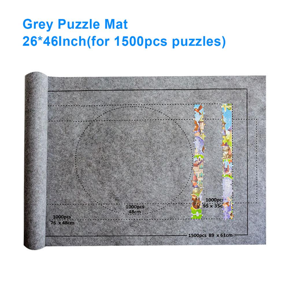 A esteira profissional do quebra-cabeça rola acima a placa da esteira de feltro para o material favorável ao meio ambiente do armazenamento do enigma para até 3000 peças quebra-cabeças: 26x46inch Grey