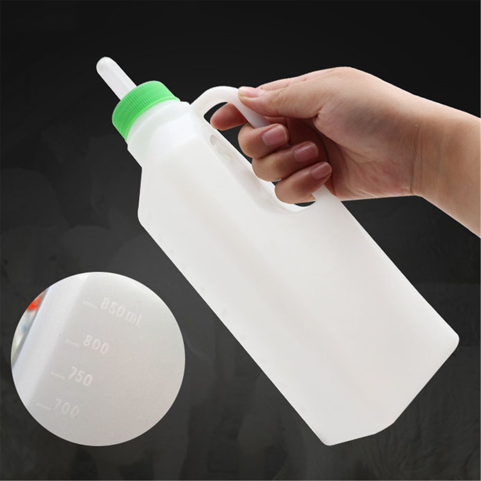Cabilock 400ml Livestock Feeding Bottle 5pcs Small Animal Milk Lambs Feeder For Puppy Pet Dog Cat Calf