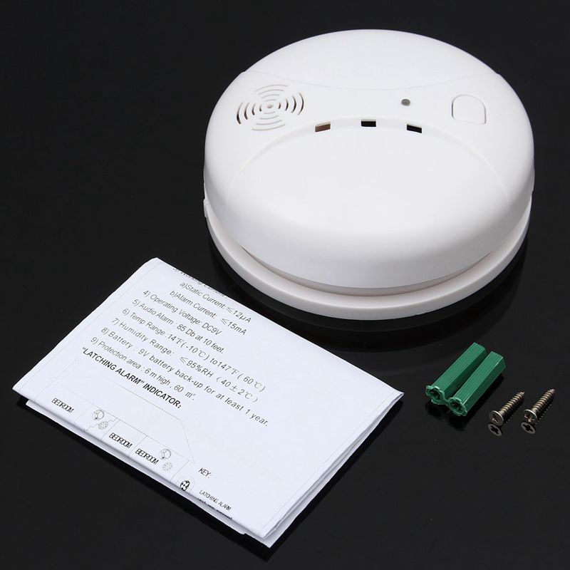 43hz trådlös brandvarnare för brandvarnare för  g18 w18 gsm wifi-säkerhet hemlarmsystem automatiska larmsystem