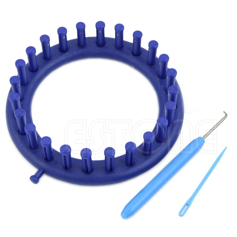 Rund cirkel hat klassisk strikker strik strikning strik vævssæt 14cm 19cm 24cm: 14cm