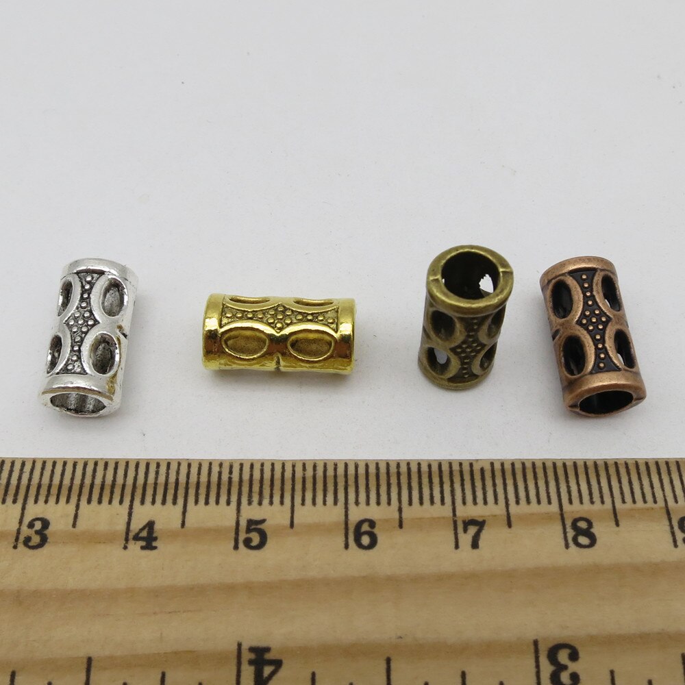 5 -20 zilver/goud/brons/rood koper viking haar vlecht dread baard dreadlock kralen buis ringen