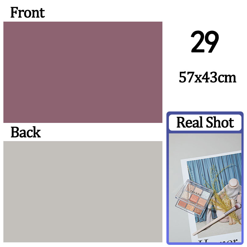 Cenários fotográficos papel de parede 57*43cm 2 lados cor sólida fundo adereços de papel para estúdio fotográfico produto de sessão cosméticos: Cáqui
