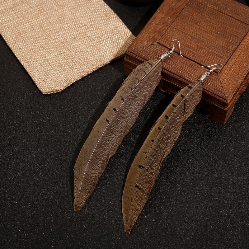 Tassel Pendant Earrings Women's Jewelry Wedding Jewelry，Christmas ，Wedding ，feather earringsboho earringstassel earring: YU33