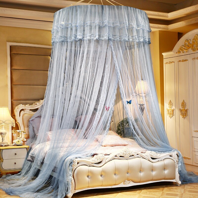 Rideau de plafond à moustiques suspendu | Manteau de lit princesse, moustiquaire sur pied rouge pour mariage, rideau couvre-lit pour décoration de maison: 1.2 Gray