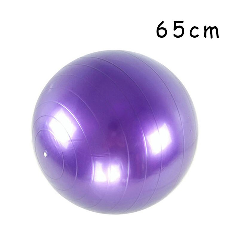 65Cm Pvc Fitness Ballen Yoga Bal Verdikte Explosieveilige Oefening Home Gym Pilates Apparatuur Balance Ball: 65cm Purple