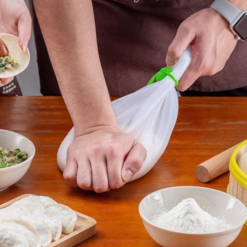 Kneden Noodle Non-stick Verdikking Noodle Zak Eetbare Siliconen Deeg Processing Behoud Zak 1Pc