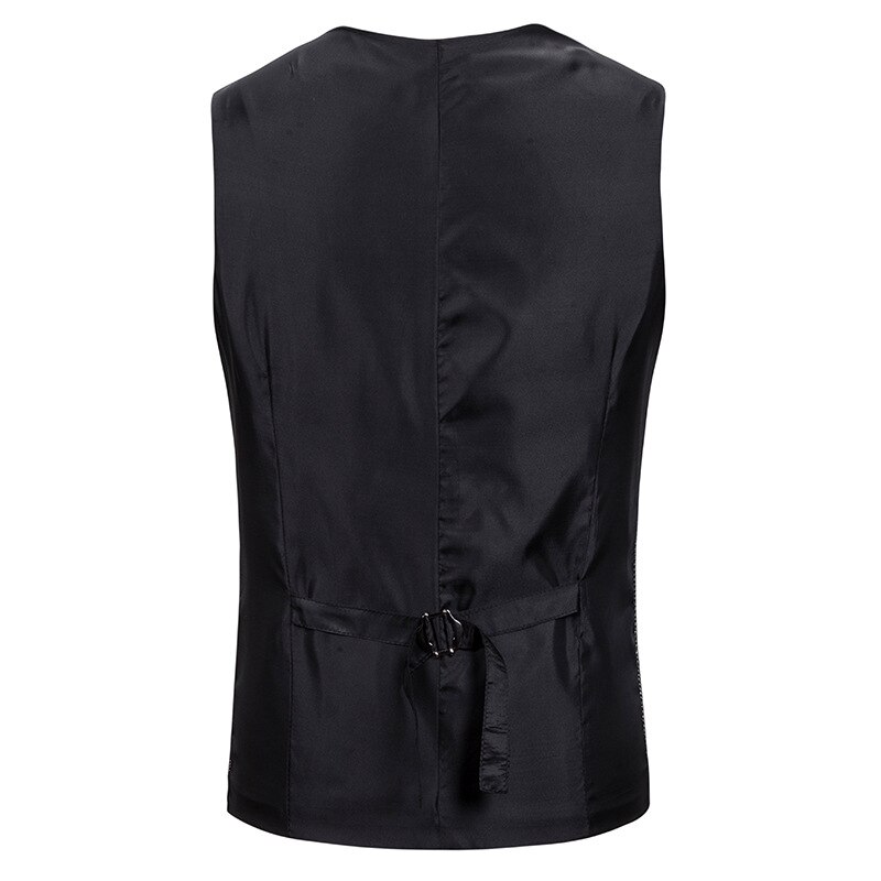 Gray Herringbone Tweed Dress Vest Men Brand Slim Fit Single Breasted Vest Waistcoat Men Business Wedding Vests Gilet Homme