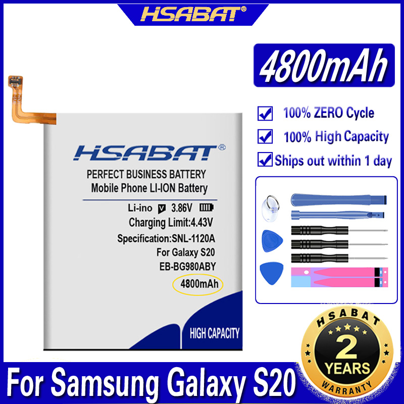 Top Brand HSABAT Battery for Samsung Galaxy S6 S7 S8 S9 S10 S20 (S6 S7 EDGE) (S6 EDGE S8 S9 S10 S20 Plus) S10 Lite S10 5G: for Samsung S20