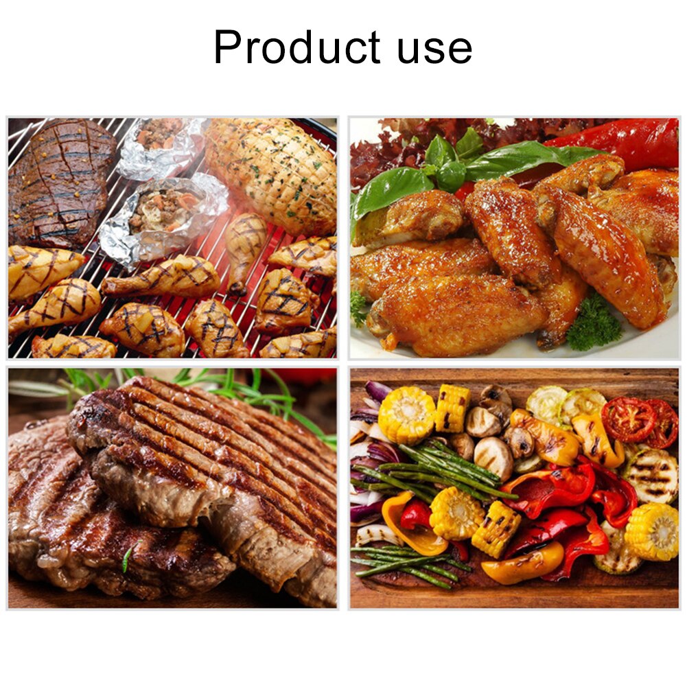 Rostfritt stål bbq grill nät stek förtjockningspannor bricka djupa risrätter bbq kökstillbehör bbq grillverktyg bakpanna