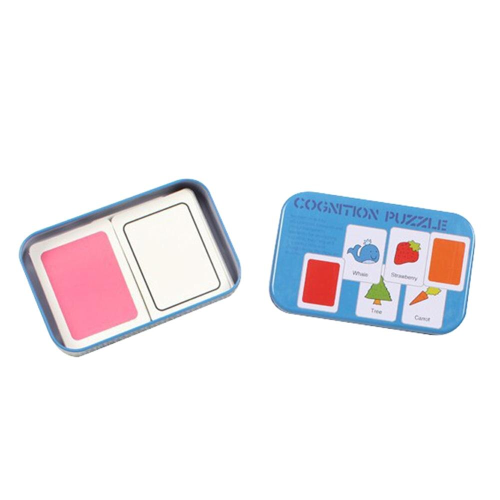 Baby Fruit Dier Cognitie Kaarten Chinese Engels Leren Puzzels Onderwijs Speelgoed: Shape Card