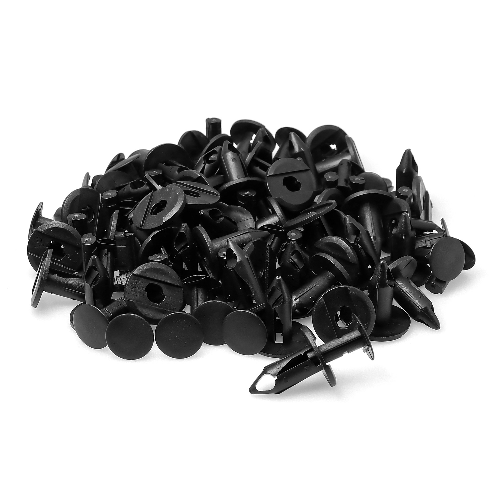 8mm Auto Retainer Clips Kunststoff Befestigungen Kit Auto Trim Panel Clip Schwarz Auto Körper Stoßstange Niet Set Ersatz Push pin 50PCS