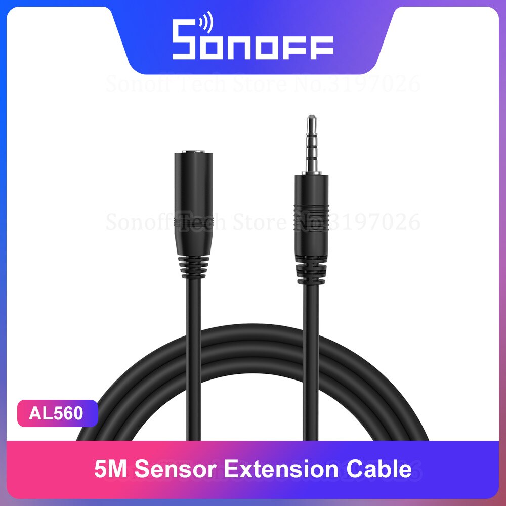 Sonoff Si7021/AM2301 Temperatuur Vochtigheid Hoge Nauwkeurigheid Sensor Monitor Module AL560 Kabel Ondersteuning TH10/TH16 Afstandsbediening