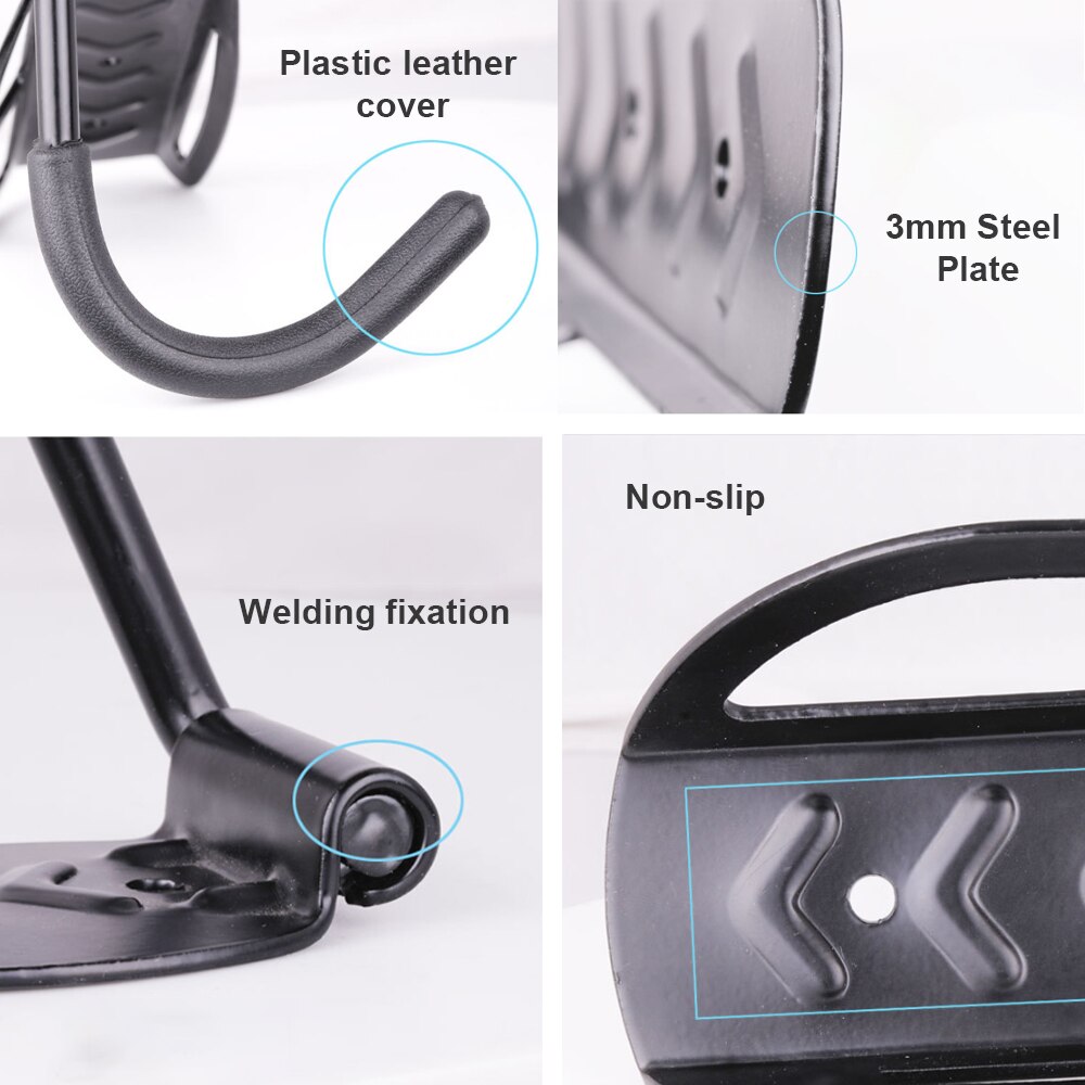 Bike Storage Wall Mounted Hook Bicycle Rack Holder Hanger Stand With Screws Bike Wall Mounted Hanger Bike Wall Stand