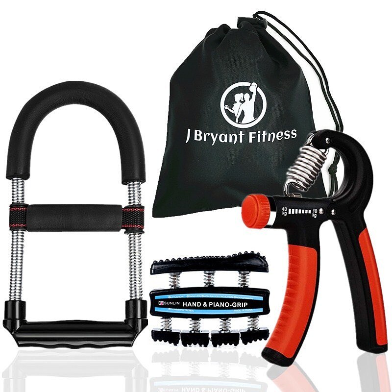 Set Van 3 Multifunctionele Hand Grip Onderarmtrainer Onderarm Grip Workout Kit Verstelbare Hand Gripper Exerciser Fitness Apparatuur: Oranje